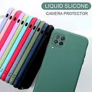 Phone Case For Samsung Galaxy S24 S23 S22 S21 S20 Plus Ultra S9 Plus A12 A32 A52 A13 S25 Ultra Liquid Silicone Case Slim Anti-Scratch Soft Edges Solid Colored