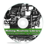 Milling Machine Operation DVD Shop Practice Jigs Fixtures Machinist Guide A+ V45