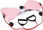 Twisting Waist Machine, Twist Board for Exercise, Waist Twisting Disc with Loop Resistance Bands, Noiseless Balance Board Home Gym Exercise Equipment for Women Men