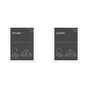 2PK Impact Merch Classic Picture Frame Fits A3 Print 42x30cm - White