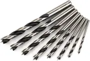 Fisch FSF-328094 8-Piece Set Of Chrome Vanadium Brad Point Drill Bits, 3-10mm