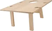 Yardenfun Portable Foldable Wine Table for Outdoor Picnics Square Wooden Serving Desk Lightweight Design for Camping Beach or Garden Use