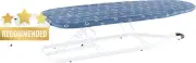 Adjustable Tabletop Ironing Board, 83x34cm, Thick Cover, Hanging Hook, Blue