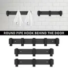 1/2Pcs Bath Towel Hook Rack Coat Hook Rack with 3/5 Hooks Wall Mounted tbr
