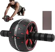Ab Wheel Roller - Abdominal Exercise Roller with Knee Pad | Core Workout Machine for Men and Women, Fitness Equipment for Abs, Core Strength, Full Body Workout, Effective for Home Gym and Fi