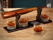 Glass Baseball Bat Sports League Wine Decanter Whisky Scotch Bar Decor Men Gift