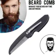 Detangling Comb Beard Brush Hairdressing Moustache Styling Tool Foldable Q /