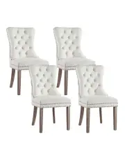 [Artiss] Dining Chairs Set in Beige