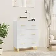Sideboard White 70x34x90 cm Engineered Wood Dining Storage