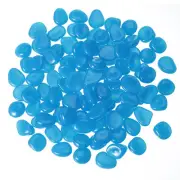 Glowing Stones 300 Pcs Glow in the Dark Rocks for Fish Tank Decor Dark Blue