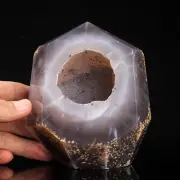 995g121mm Druzy Agate Geode Tower Point Natural Crystal Polished Quartz Healing