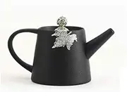 BAWHO Exquisite Black Pottery Teapot Ceramic Single Teapot Large Retro Coarse Ceramic Teapot Teapot