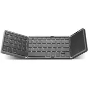 TODO Folding Bluetooth Wireless Keyboard Touchpad BT 5.1 Mac Windows Android - Grey