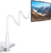 Gooseneck Tablet Holder Phone Stand, Flexible Tablet Stand, 360 Adjustable Lazy Arm Holder Clamp Mount Bracket Bed for iPad Air Pro mini, Samsung Galaxy Tabs, iPhone, Switch, 4.0~10.5" Devices