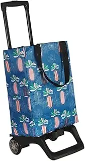 harayaa Grocery Shopping Cart Shopping Trolley Portable Compact Reusable Grocery Trolley Bag Rolling Tote for Travel Shopping Moving, Style B