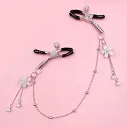 Nipple Clamps Clip Sm Toy For Bondage Adustable Metal Clip Metal Nipple Clamps With Sm Toy For Bondageall Balls Non-Piercing On Nipple Rings Metal Nipple Toy For Famale