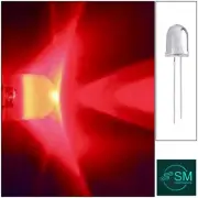 50pcs 10mm F10 Red Clear LED Light Emitting Diode Super Bright LED 625nm