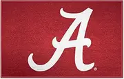 FANMATS 8301 NCAA University of Alabama Crimson Tide Nylon Face Starter Rug,Alabama Crimson Tide Red,19"x30"