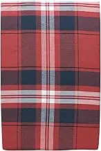 Merry Night MNS637033-13 Yarn-Dyed Checkered 100% Cotton, Futon Mattress Cover, Turn", DL Size, 57.1 x 84.6 inches (145 x 215 cm), Red
