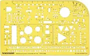 Traceease Electrical Drafting Electrical Symbols Template Drawing Stencil,Designing Template Measuring Ruler