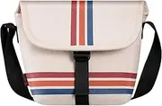 [FINTIE] Crossbody Camera Bag Compatible with Polaroid Now+ Generation 3rd/2nd/1st I-Type, Polaroid Flip, OneStep 2 VF, I-2 Instant Film Camera Travel Sling Case with Adjustable Strap, White Stripe