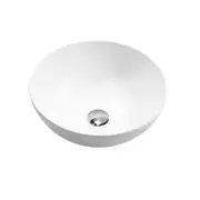 400*400*135mm Gloss White Ceramic Round Above Counter Basin