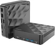 Mini PC, Intel 12th Gen Alder Lake- N100(up to 3.4GHz), 16GB DDR4 RAM 512GB M.2 SSD, Desktop Computer Support 4K Dual Display/USB3.2/Type C/WiFi 6/BT5.2/Gigabit Ethernet for Home/Office (16G+1T)