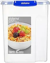 Sistema KLIP IT PLUS Cereal Storage Container | Airtight 4.2 Litre Food Pantry Storage Container | BPA-Free