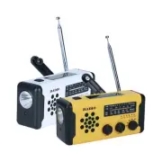 Weather Radio | Survival Radio | USB/Hand Crank/Solar Powered, SOS Alarm, AM/FM