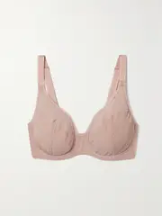 [COSABELLA] COSABELLA - Soire Confidence Mesh Underwired Soft-cup Bra - Blush - 32C 32 C Pink
