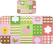 Cooling Baby Mattress Protector Pads 28" x 52" Absorbent Bed Pads Disposable for Kids Cartoon Colorful Plaid