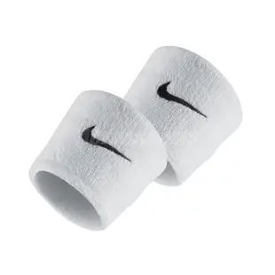 Nike 護腕 Swoosh Wristbands 白 黑 男女款 勾勾 一組兩入 球類運動 運動休閒 【ACS】 NNN0410-1OS