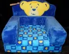 Build A Bear Blue Chair Sofa Bed Pull Out Couch Foldable Fold Out Bed Blue NWT