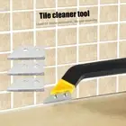 Sturdy Angled Caulk Tool Grout Scraping Rake Tool Gap Cleaner for Tile Cleaning