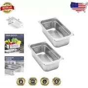 Durable 4" Deep Perforated Hotel Pan - 1/3 Size Stainless Steel Steam Table Pan