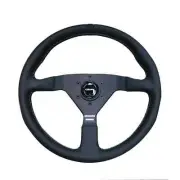 Greddy x MOMO Monte Carlo 350MM Steering Wheel Black Leather / Black Stitching