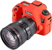 QUANZH Camera Cases Easy to Install Soft Silicone Protective Case for Canon EOS 6D(Camouflage) (Color : Red)