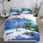 Sunny Beach Duvet Cover Doona Cover Double Queen Bedding Set Quilt Cover NEW