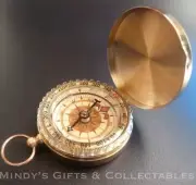 Quality Classic Antique Gold Pocket Watch Style Compass with Precision Accuracy
