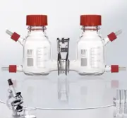 Lab glassware MFC H type reactor microbial fuel electrolytic cell set 100ml