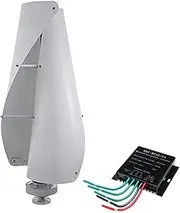 400W Turbine Vertical Wind Generator Magnetic Levitation with 2 Blades,Maglev Vertical Wind Generator with Controller 12V 24V 48V 220V for Home Or Camping