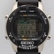 Seiko M796 Titanium Diver Watch 200M Quartz Rare Unused Sports Model Box