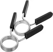 Totority 2Pcs Barbell Clips Durable Weight Clamps for Secure Weight Lifting Quick Attachment Design for Various Barbell Reliable Spring Clip for Gym Workouts