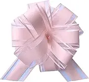 6 PCS Large Pull Bows 6 Inch Pastle Pink Bows for Gift Wrapping Wedding Basket Birthday Party Gift Boxes and Flower Decorations