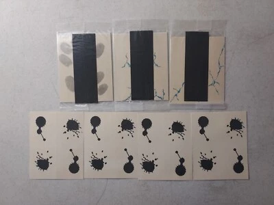 vtg 1989 7 Fun Foolers Finger Print Ink Blot Broken Glass Kellogg Cereal Premium