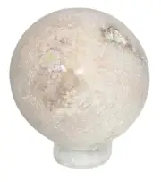 Rare Pink Amethyst Druzy Sphere with Stand - E