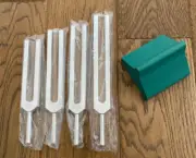 5 pcs Tuning Fork Set Wards Science w/4 alloy tuning forks plus activator NEW