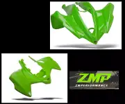 NEW KAWASAKI KFX450R 08-14 GREEN ONE PIECE FRONT AND ONE PIECE REAR FENDER SET