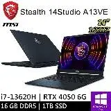 在飛比找遠傳friDay購物精選優惠-微星 Stealth 14Studio A13VE-206T