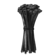 6 Inch Releasable Cable Ties Adjustable Zip Ties Black 100Pcs